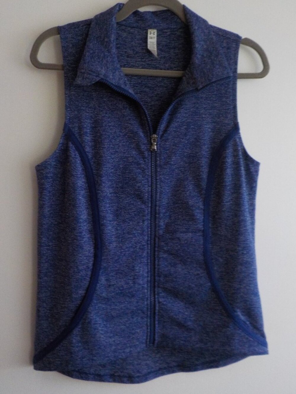 Under Armour Vest - Small - Purple Full Zip Pockets Athletic (2273)